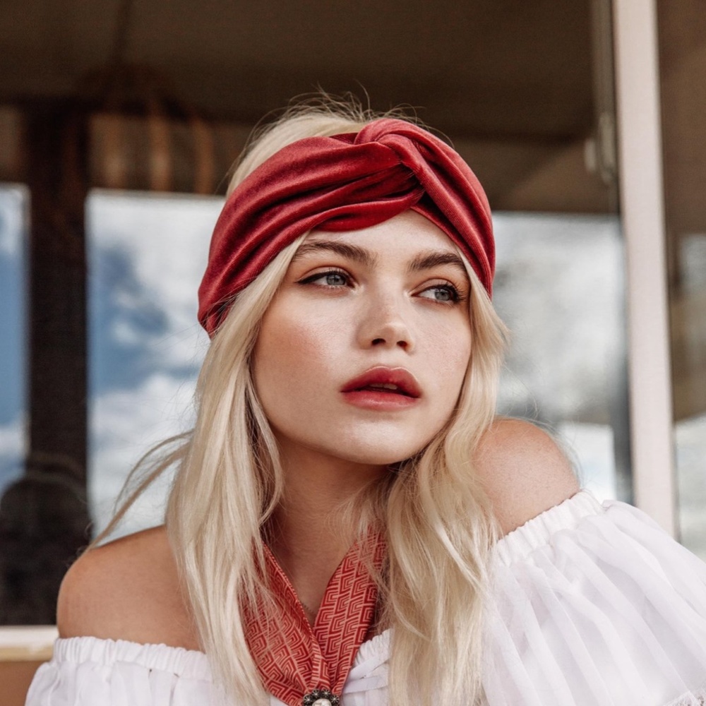 velvet turban headband